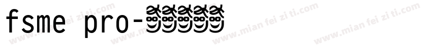 fsme pro字体转换